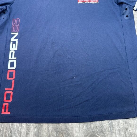 Ralph Lauren Polo Open 65 Shirt USA Offshore Sailing Team Mens Large Blue Preppy - Picture 6 of 16